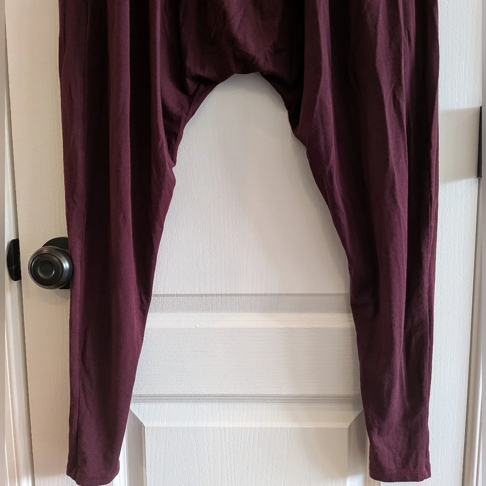 Imbodhi Bohdi Jumper Jumpsuit Burgundy Size Medium Minimalist Yoga Loungewear - Picture 13 of 14